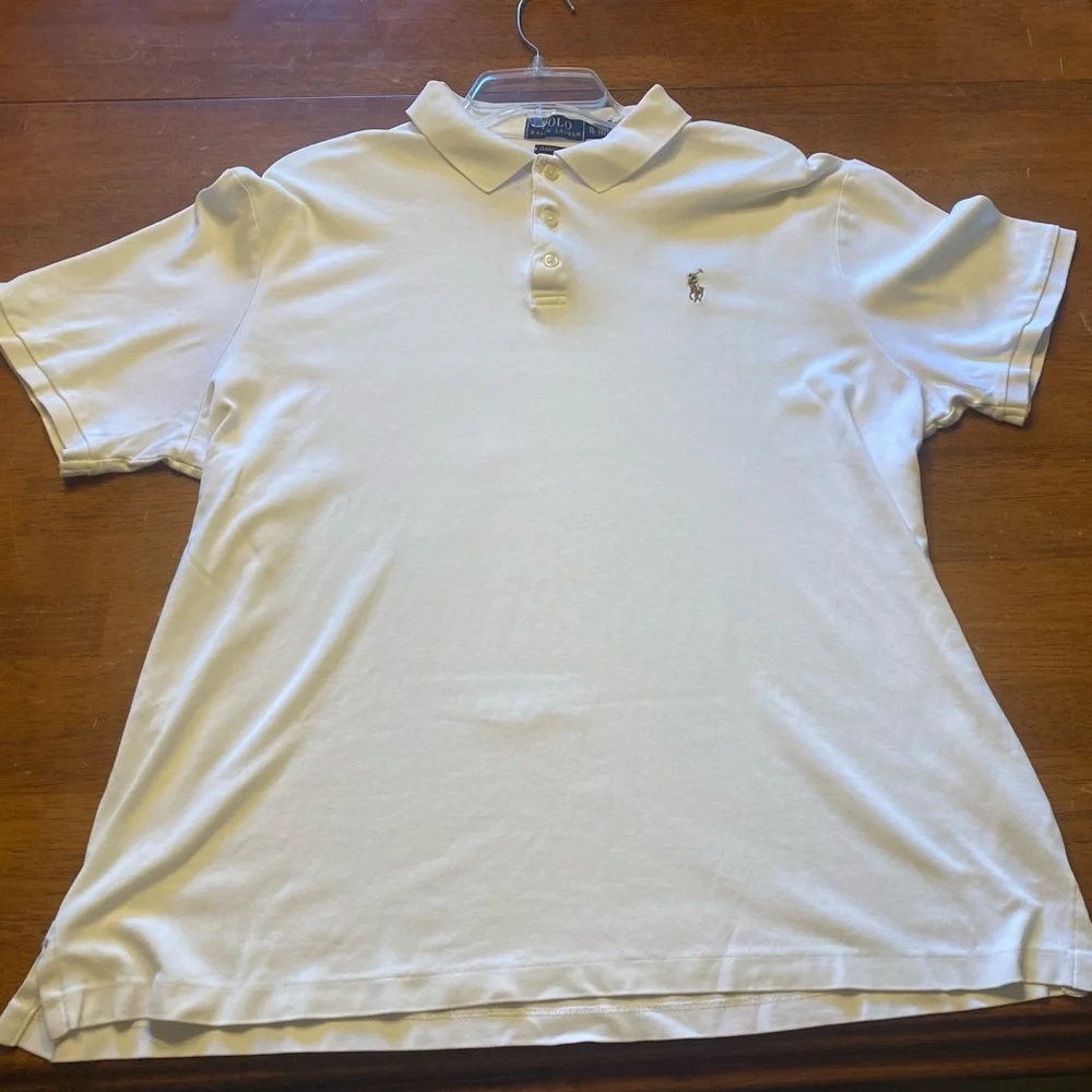 Polo Ralph Lauren White Polo with Embroidered Pony XL